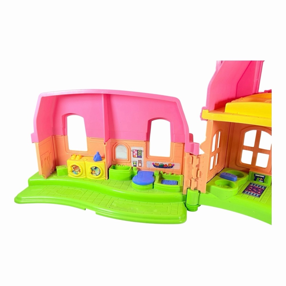 Fisher Price Little People House 2008 Happy Sounds Pink P3329 Mattel - Picture 4 of 9